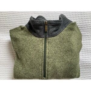 Lands' End 1/4 Zip Pullover Sweater Men's Size XL 46-48 Green